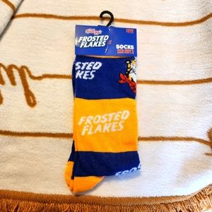 Kelloggs Frosted Flakes Crew Socks. NWT.